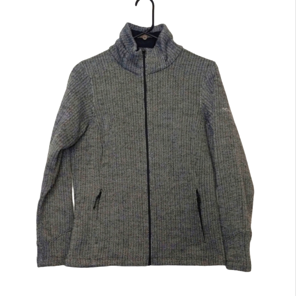 Columbia Women's Gray Turtle Neck Zip Up Casual Outdoor Jacket Size Medium